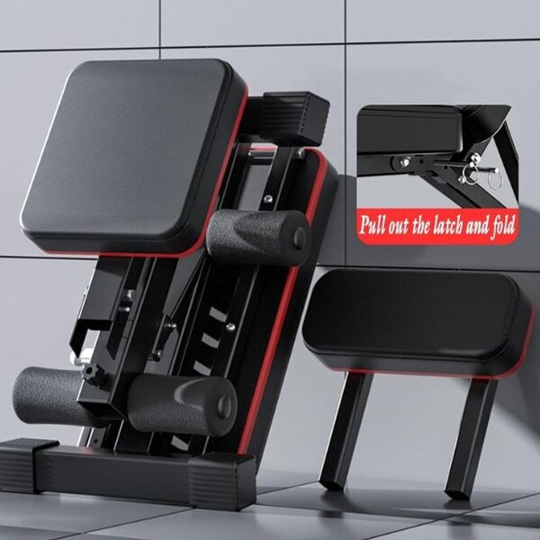 Panca fitness pieghevole con accessori