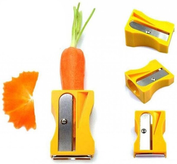 SBUCCIAVERDURE TEMPERA CAROTE ZUCCHINE PELA TAGLIA DECORAZIONE AFFETTA VERDURE
