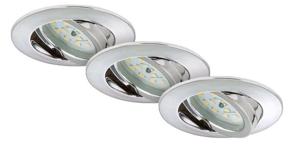 Briloner 7209-038 - SET 3x Lampada LED da incasso per bagni LED/5W/230V IP23