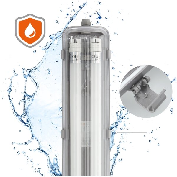 Brilagi - LED Tech. lampada fluorescente OPTIMA T8 2xG13/18W/230V IP65, 110 pz