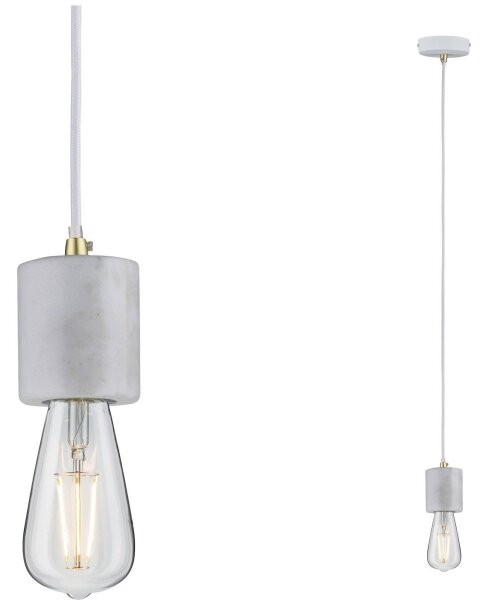 Paulmann 79750 - 1xE27/20W Lampadario su corda NORDIN 230V