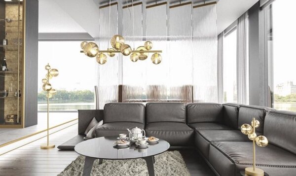 Wofi 8014.04.14.9000 - Lampada da tavolo LED 4xG9/3W/230V oro