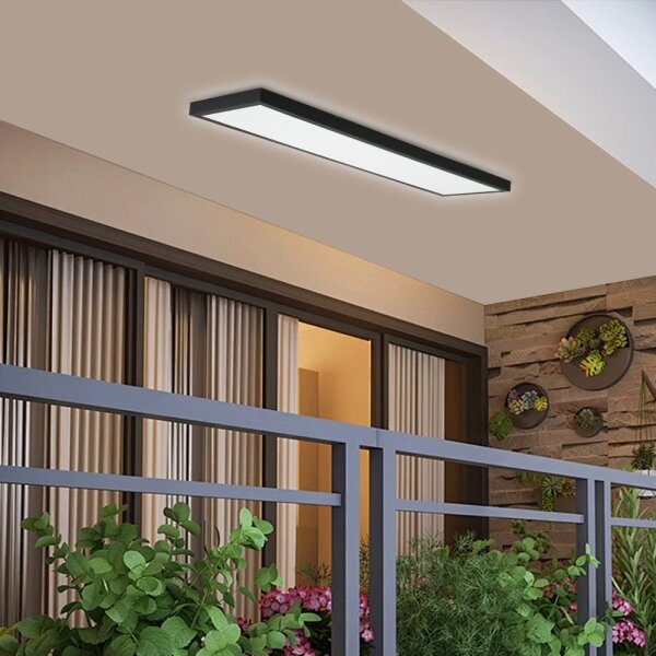 Brilagi- Plafoniera LED da bagno FRAME LED/40W/230V 120x30 cm IP44 nero