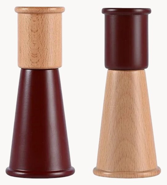 Saliera e pepiera in legno di faggio Gurken, set da 2