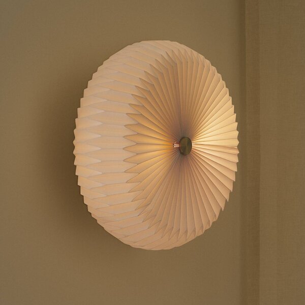 Nordlux Plafoniera soffitto Belloy 40, dimmerabile, Bianco / Opale, Camera da letto, Carta / Lunolit / Lunopal, Plafoniera