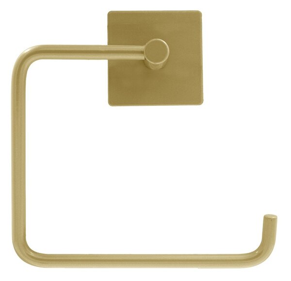 Porta carta igienica senza foratura oro opaco in metallo Fixeo – douceur d'intérieur