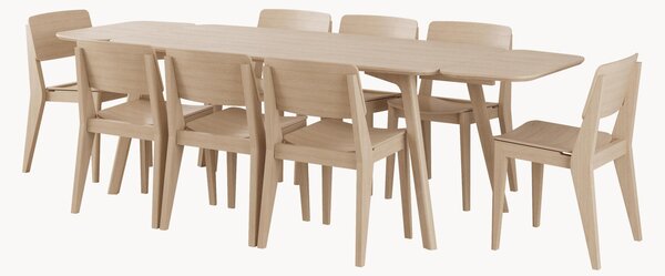 Set da pranzo in bambù Elvo 9 pz