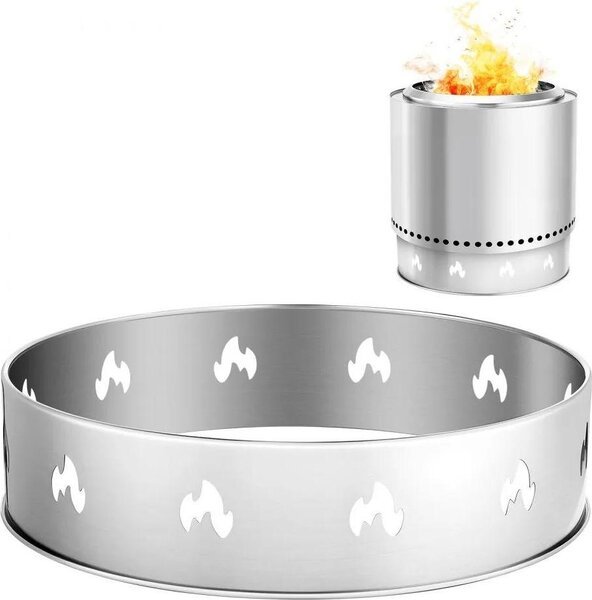 Accessori per il supporto del focolare da esterno - Acciaio inox 408x99 mm - Componenti robusti per focolari da esterno