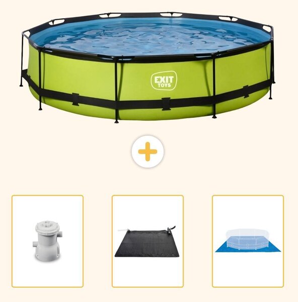 Piscina gonfiabile rettangolare - 360x76 cm - 4 pezzi - Modello SCB91