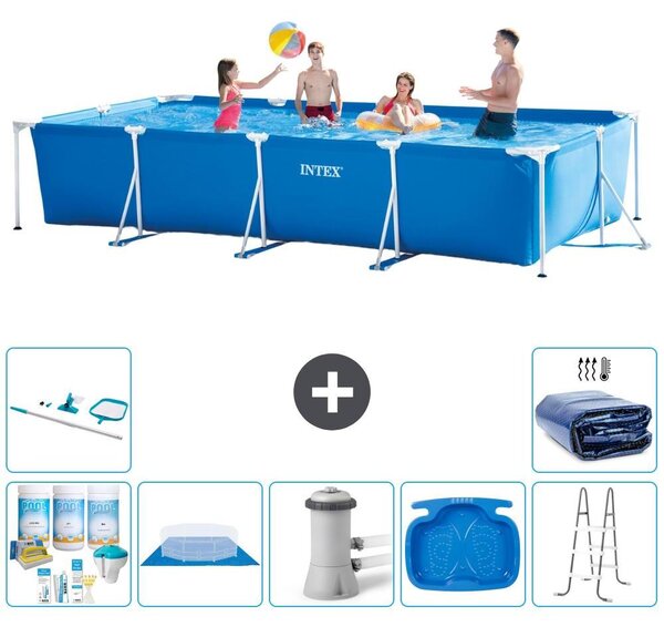 Piscina fuori terra rettangolare - 450x220x84 cm - 8 pezzi - Modello S20079