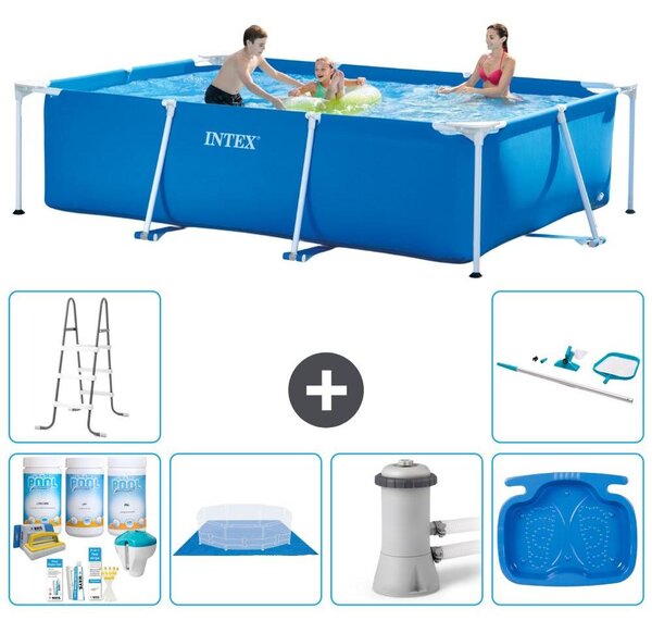 Piscina fuori terra rettangolare - 300x200x75 cm - 7 pezzi - Modello S20841