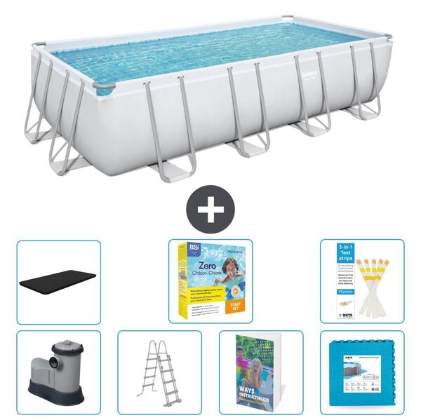 Bestway Power Steel, piscina rettangolare - 549x274x122 cm - 6 pezzi, modello S566