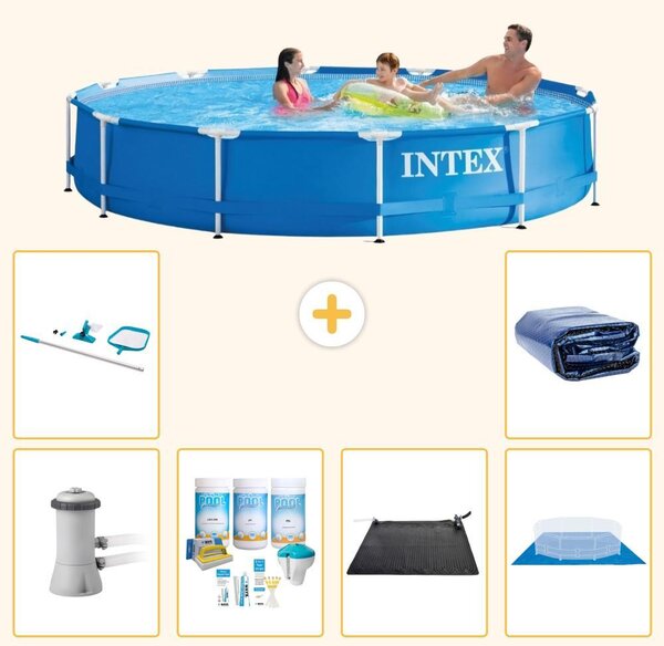 Piscina autoportante rettangolare - 366x76 cm - 7 pezzi - Modello S20477