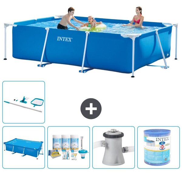 Piscina fuori terra rettangolare - 300x200x75 cm - 6 pezzi - Modello S40154