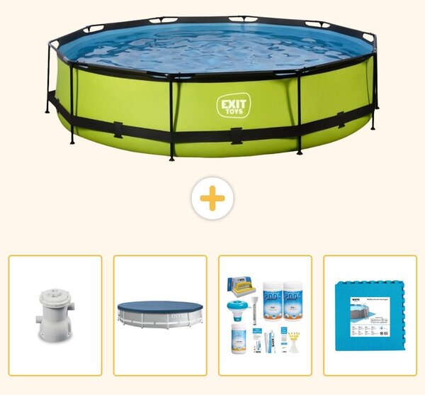 Piscina gonfiabile rettangolare - 360x76 cm - 5 pezzi - Modello SCB16