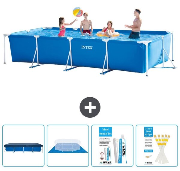 Piscina fuori terra rettangolare - 450x220x84 cm - 5 pezzi - Modello S22359