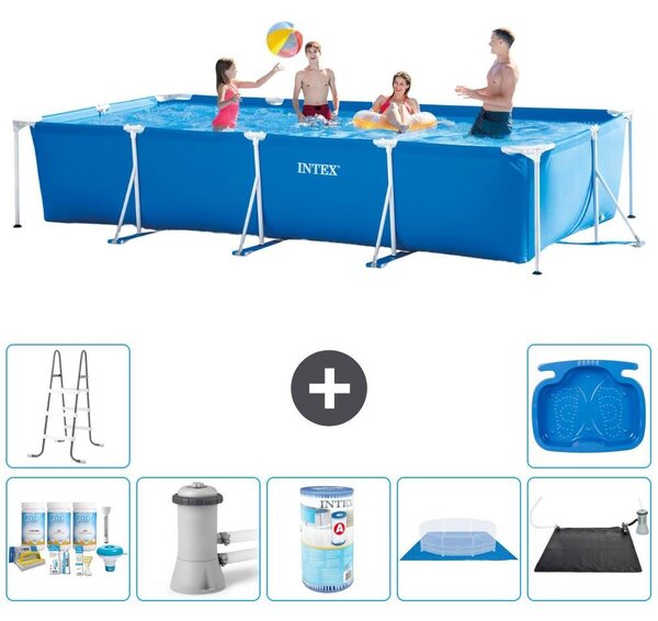 Piscina fuori terra rettangolare - 450x220x84 cm - 8 elementi - Modello S30299