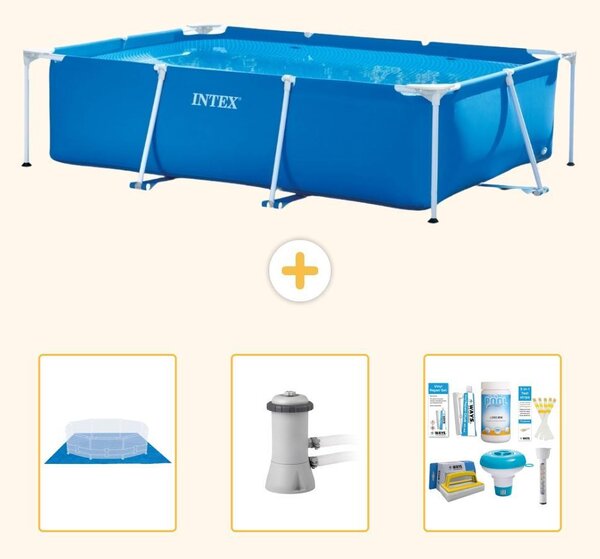 Piscina fuori terra rettangolare - 300x200x75 cm - composta da 4 elementi - modello S21256