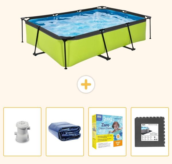Piscina fuori terra rettangolare - 300x200x65 cm - 5 pezzi - Modello SCB68