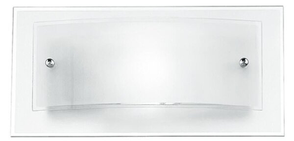 Applique classico I-061228-3 trasparente, in vetro, 15 x 30 cm, FAN EUROPE