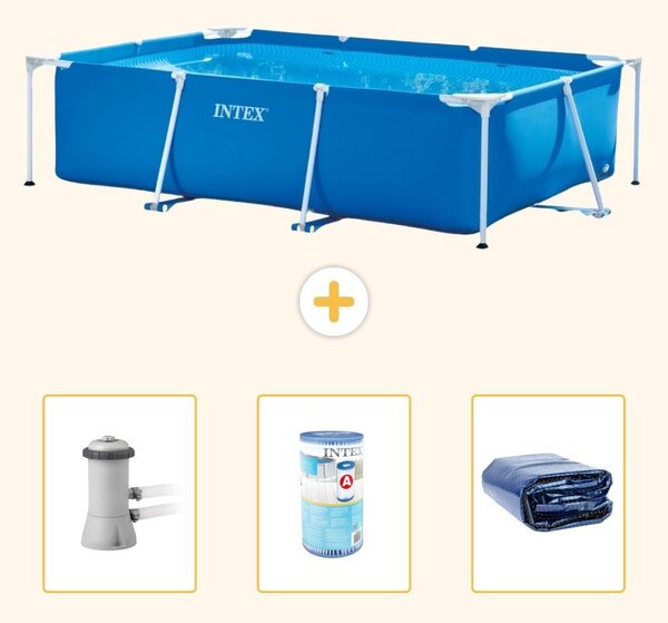 Piscina fuori terra rettangolare - 300x200x75 cm - composta da 4 parti - modello S21254