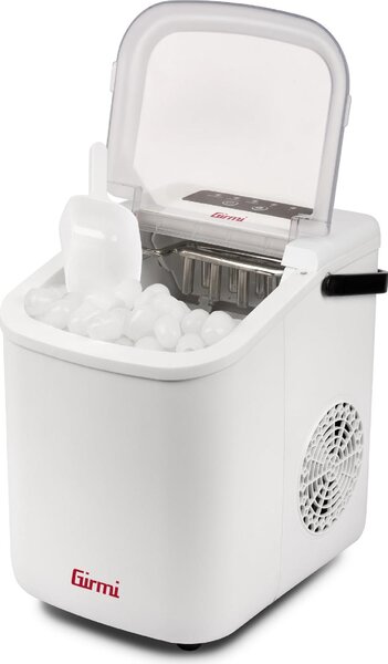 Girmi Macchina del Ghiaccio Fabbricatore Ghiaccio Capacit di Congelamento 8-10Kg/24h colore Bianco - GH7401