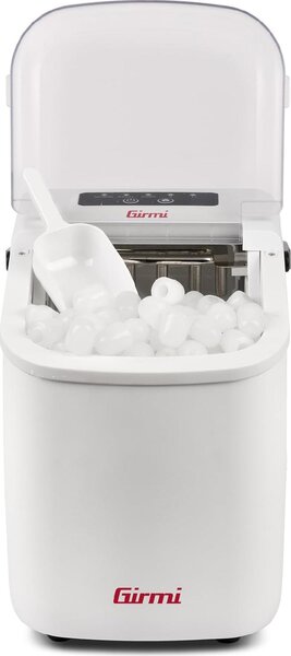 Girmi Macchina del Ghiaccio Fabbricatore Ghiaccio Capacit di Congelamento 8-10Kg/24h colore Bianco - GH7401