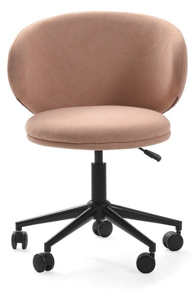 Sedia da ufficio rosa chiaro in imbottito Rush – Marckeric