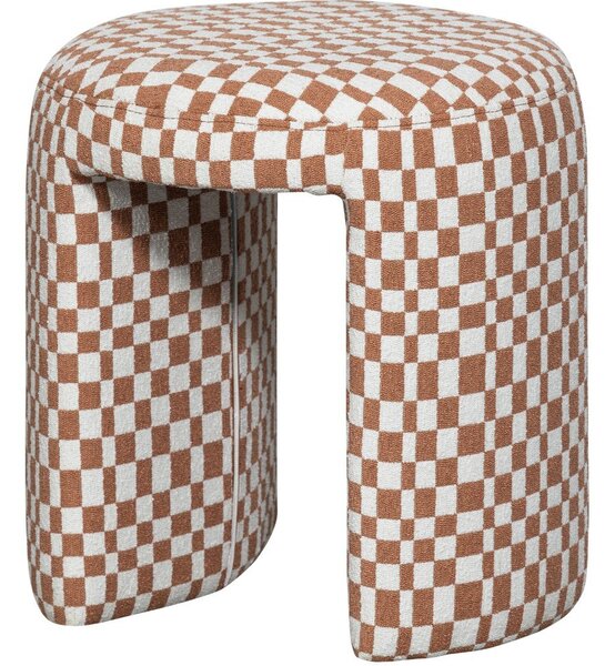 Sgabello arancione imbottito Charlie – WOOOD