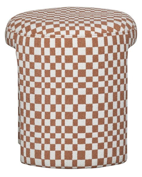 Sgabello arancione imbottito Charlie – WOOOD