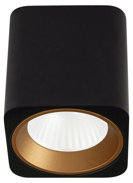Faretto spot LED quadrato TUB nero 7W luce calda 572 lm metallo, dimensioni: 6,5 x 6 x 6 cm, IP20 Maxlight