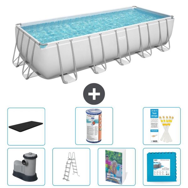 Bestway Power Steel, piscina rettangolare - 640x274x132 cm - 6 pezzi, modello S602