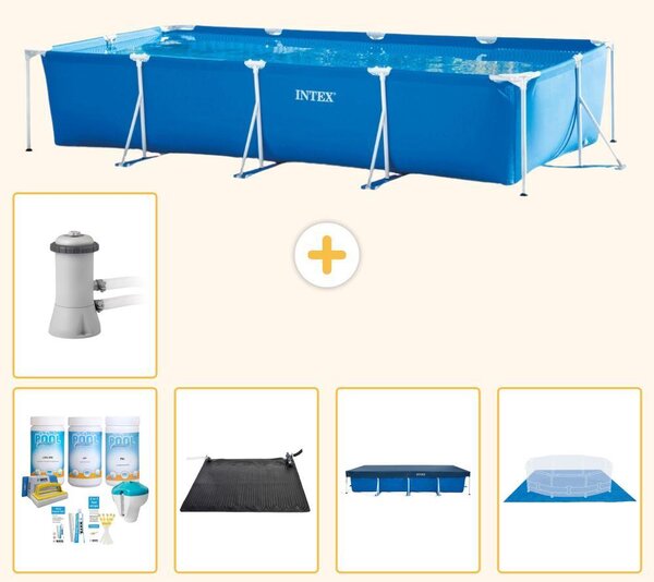 Piscina fuori terra rettangolare - 450x220x84 cm - composta da 6 elementi - modello S21131