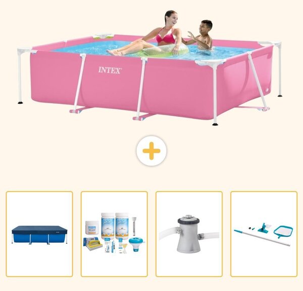 Piscina fuori terra rettangolare - 220x150x60 cm - 5 pezzi - Modello SCB7