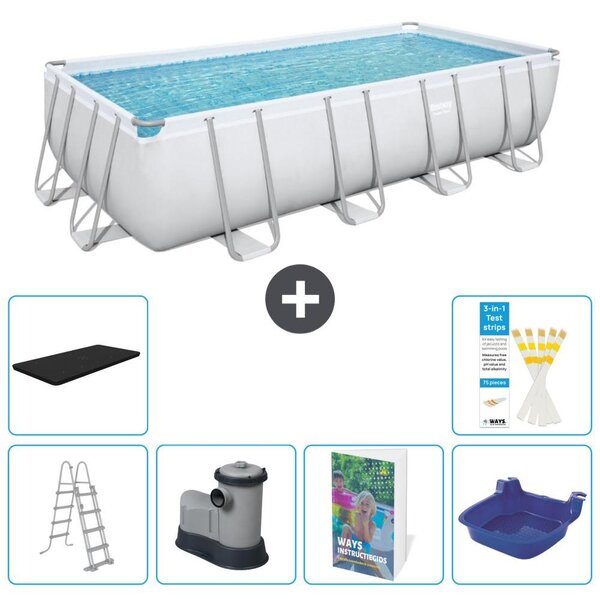 Bestway Power Steel, piscina rettangolare - 549x274x122 cm - 5 pezzi, modello S662