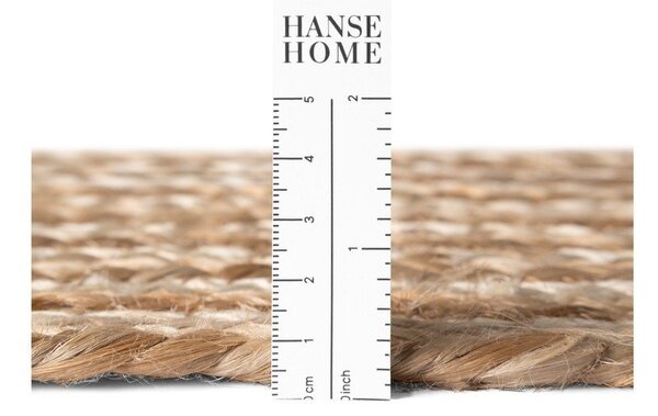 Passatoia di colore naturale/colore naturale chiaro in iuta reversibile/tessuta a mano 80x300 cm Juno – Hanse Home