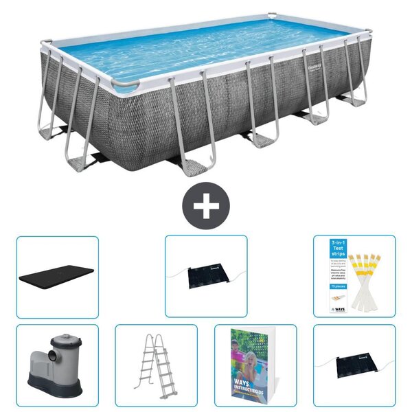 Bestway Power Steel, piscina rettangolare - 549x274x122 cm - 6 pezzi, modello S562