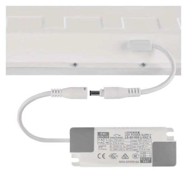 Pannello LED da incasso per controsoffitto DIXXO LED/36W/230V 4000K 60x60 cm bianco