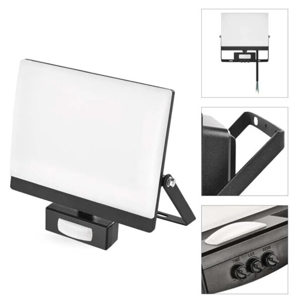 Proiettore LED con sensore di movimento TAMBO EVO LED/50W/230V 4000K IP44 nero