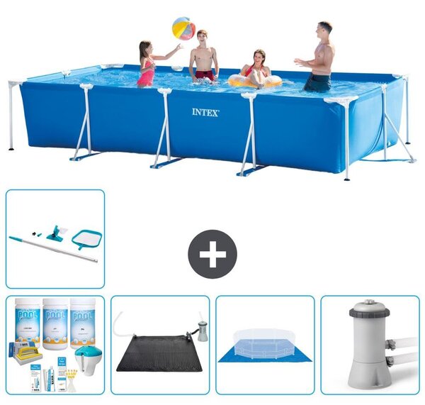 Piscina fuori terra rettangolare - 450x220x84 cm - composta da 6 elementi - modello S20843