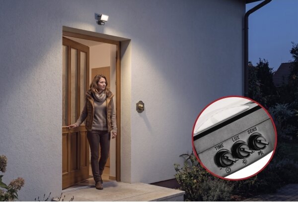 Proiettore LED con sensore di movimento TAMBO EVO LED/10W/230V 4000K IP44 nero