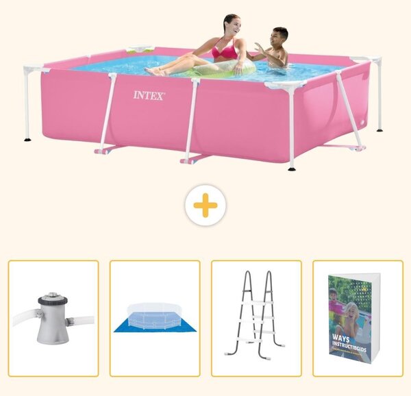 Piscina fuori terra rettangolare - 220x150x60 cm - 5 pezzi - Modello SCB122
