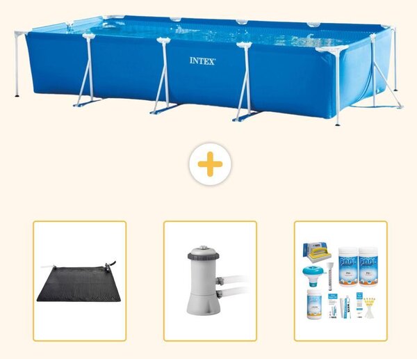 Piscina fuori terra rettangolare - 450x220x84 cm - Struttura in 4 parti - Modello S22362