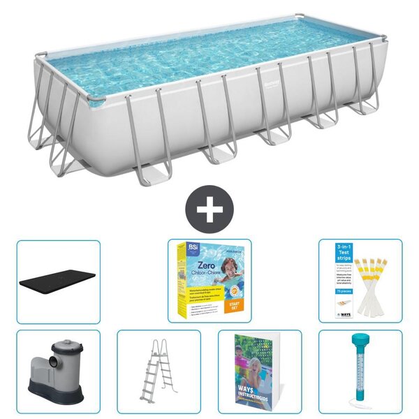 Bestway Power Steel, piscina rettangolare - 640x274x132 cm - 6 pezzi, modello S532