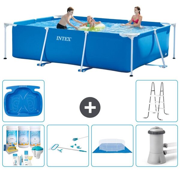 Piscina fuori terra rettangolare - 300x200x75 cm - 7 pezzi - Modello S20842