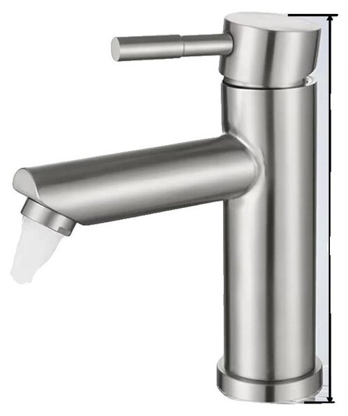 Rubinetto per lavabo, montato a soffitto, acciaio inossidabile resistente, DMZ, acciaio inossidabile-c