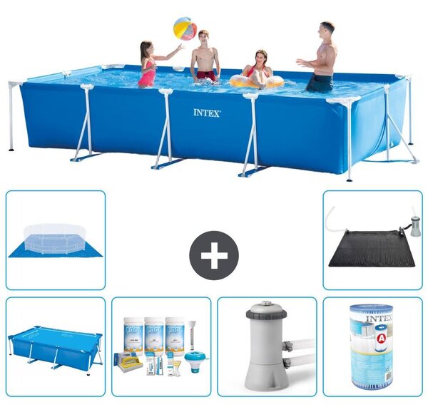 Piscina fuori terra rettangolare - 450x220x84 cm - 7 pezzi - Modello S30315