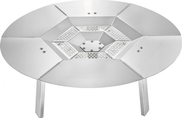 Ciotola spargifiamma in acciaio inox - Accessori per caminetti - 635x254 mm Ciotola spargifiamma