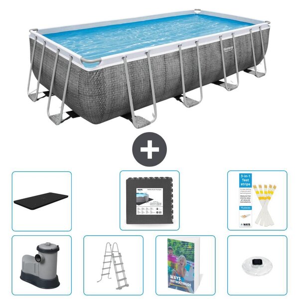 Bestway Power Steel, piscina rettangolare - 549x274x122 cm - 6 pezzi, modello S608