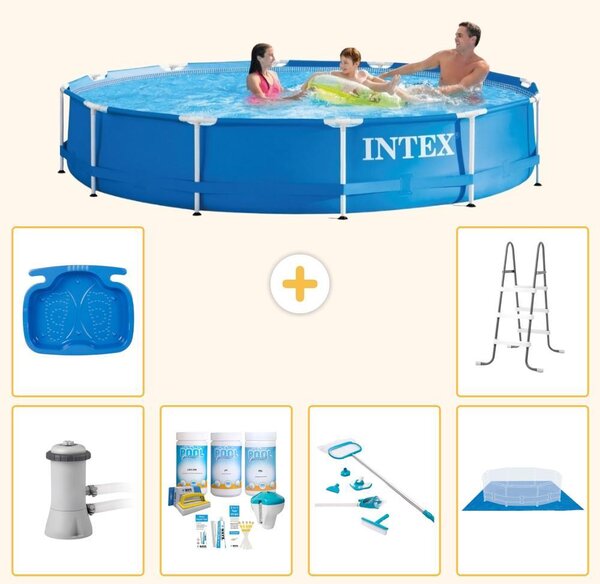 Piscina autoportante rettangolare - 366x76 cm - 7 pezzi - Modello S21032